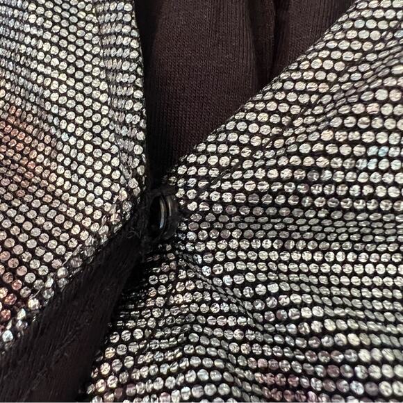 Anthropologie Maison D’ Amelie Metallic Shimmer Top Size M Surplice Style - Picture 10 of 11